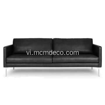 Sofa da đen cao cấp Echo Oxford